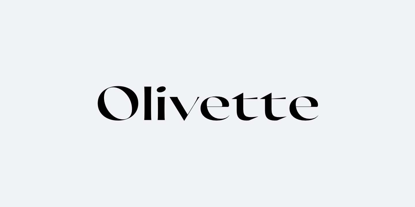 Schriftart Olivette CF